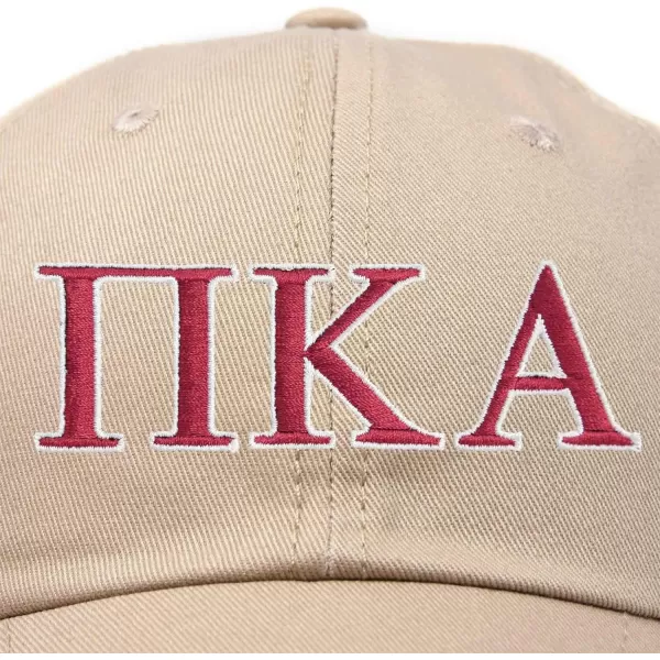 DALIX Pi Kappa Alpha Greek Letters Ball Cap Embroidered Hat
