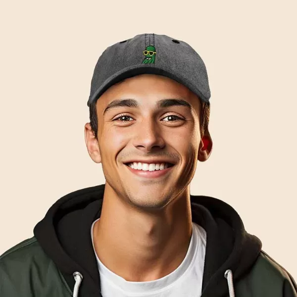 DALIX Pickle Dude Cap Embroidered Mens Cotton Baseball Hat