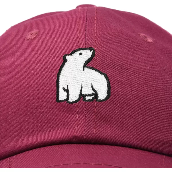 DALIX Polar Bear Embroidery Dad Hat Baseball Cap Mens Womens