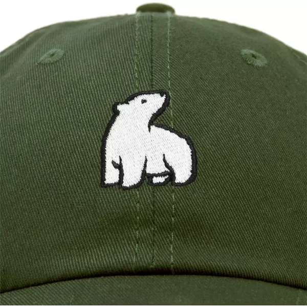DALIX Polar Bear Embroidery Dad Hat Baseball Cap Mens Womens