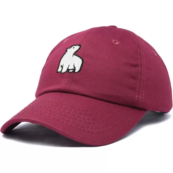 DALIX Polar Bear Embroidery Dad Hat Baseball Cap Mens Womens