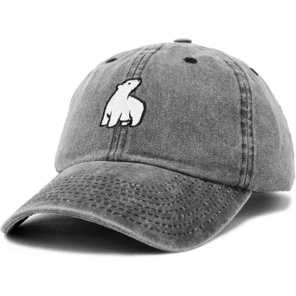 DALIX Polar Bear Embroidery Dad Hat Baseball Cap Mens Womens