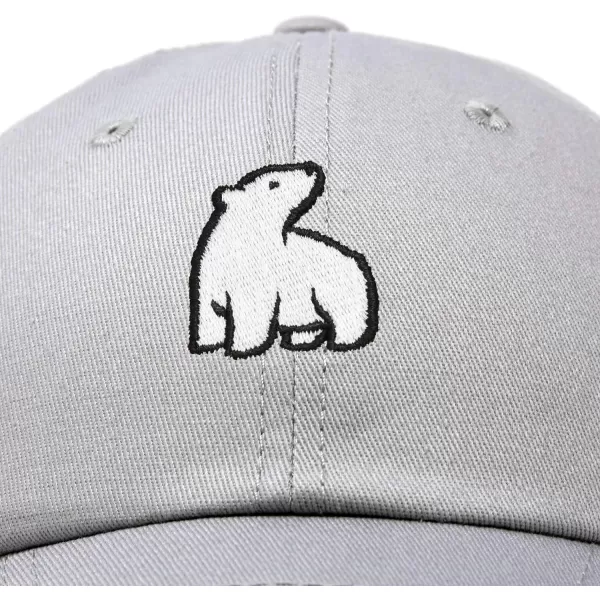 DALIX Polar Bear Embroidery Dad Hat Baseball Cap Mens Womens