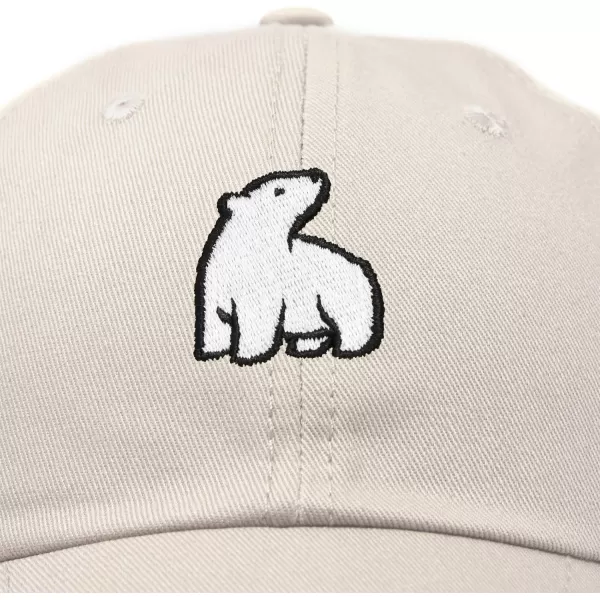 DALIX Polar Bear Embroidery Dad Hat Baseball Cap Mens Womens