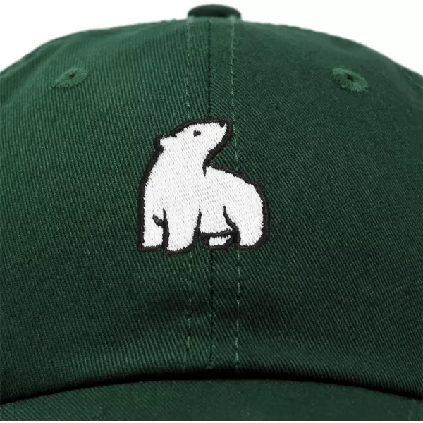 DALIX Polar Bear Embroidery Dad Hat Baseball Cap Mens Womens