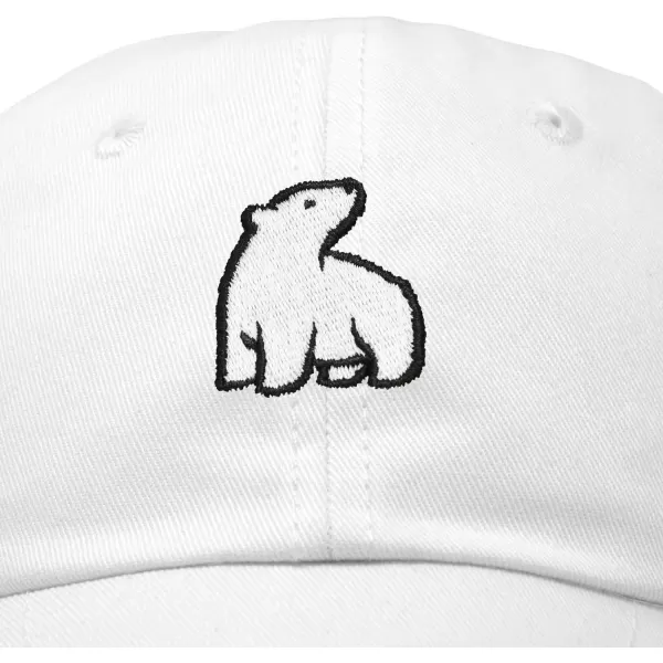 DALIX Polar Bear Embroidery Dad Hat Baseball Cap Mens Womens