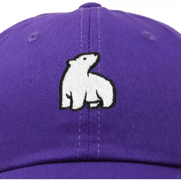 DALIX Polar Bear Embroidery Dad Hat Baseball Cap Mens Womens