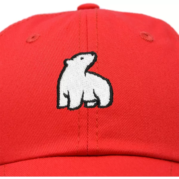 DALIX Polar Bear Embroidery Dad Hat Baseball Cap Mens Womens