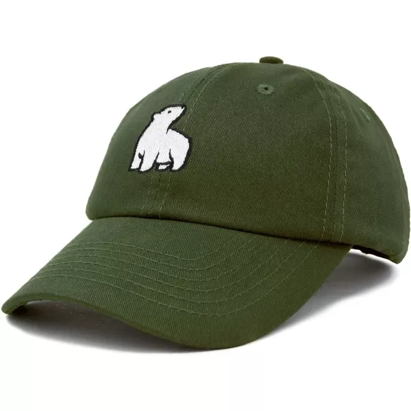 DALIX Polar Bear Embroidery Dad Hat Baseball Cap Mens Womens