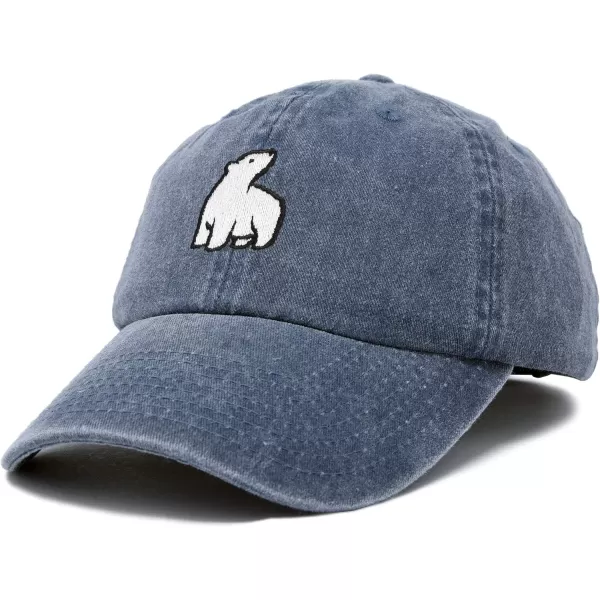 DALIX Polar Bear Embroidery Dad Hat Baseball Cap Mens Womens