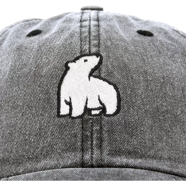 DALIX Polar Bear Embroidery Dad Hat Baseball Cap Mens Womens