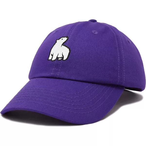 DALIX Polar Bear Embroidery Dad Hat Baseball Cap Mens Womens