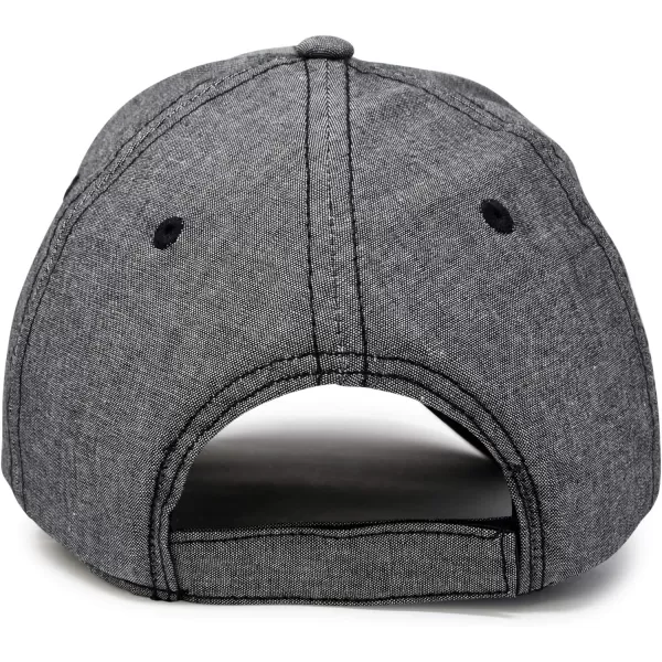 DALIX Premium Baseball Cap Structured Dad Hat Medium Crown Chambray
