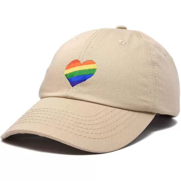 DALIX Rainbow Heart Hat Embroidered Mens Womens Baseball Cap