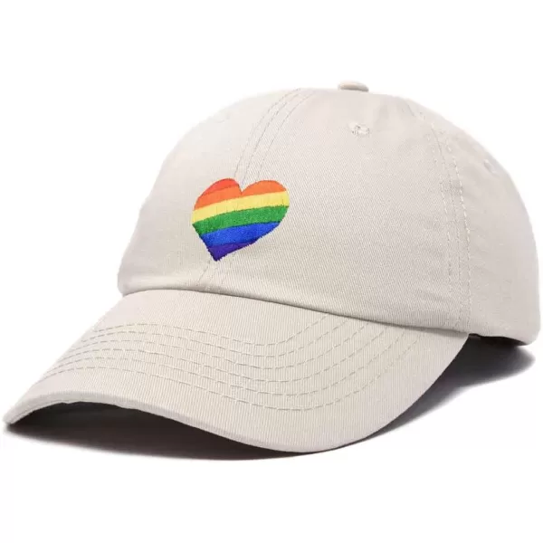 DALIX Rainbow Heart Hat Embroidered Mens Womens Baseball Cap
