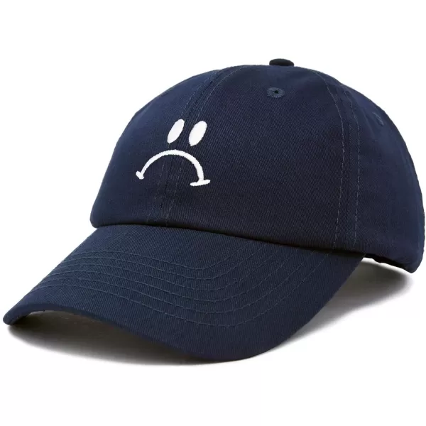 DALIX Sad Face Hat Mens Womens Sadface Frowning Baseball Cap