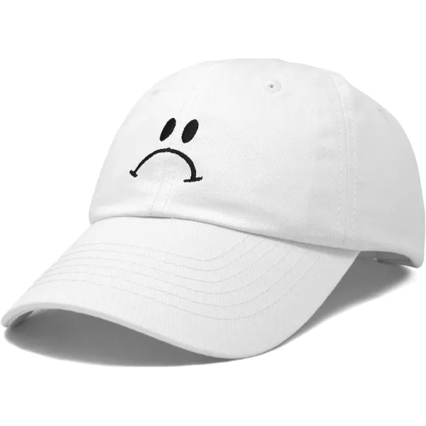 DALIX Sad Face Hat Mens Womens Sadface Frowning Baseball Cap