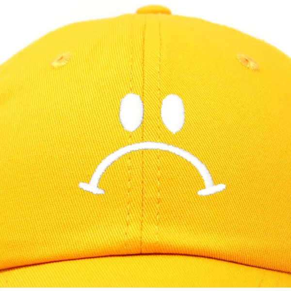 DALIX Sad Face Hat Mens Womens Sadface Frowning Baseball Cap