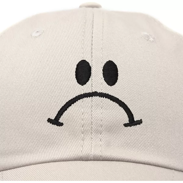 DALIX Sad Face Hat Mens Womens Sadface Frowning Baseball Cap