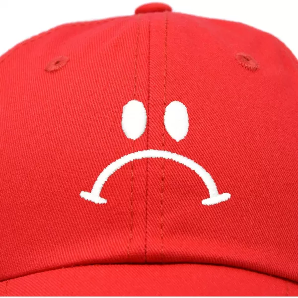 DALIX Sad Face Hat Mens Womens Sadface Frowning Baseball Cap