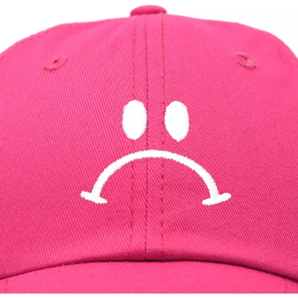 DALIX Sad Face Hat Mens Womens Sadface Frowning Baseball Cap