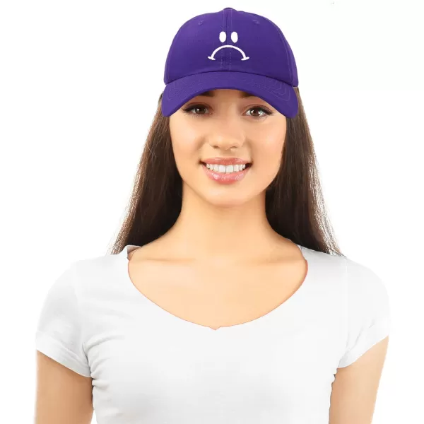 DALIX Sad Face Hat Mens Womens Sadface Frowning Baseball Cap