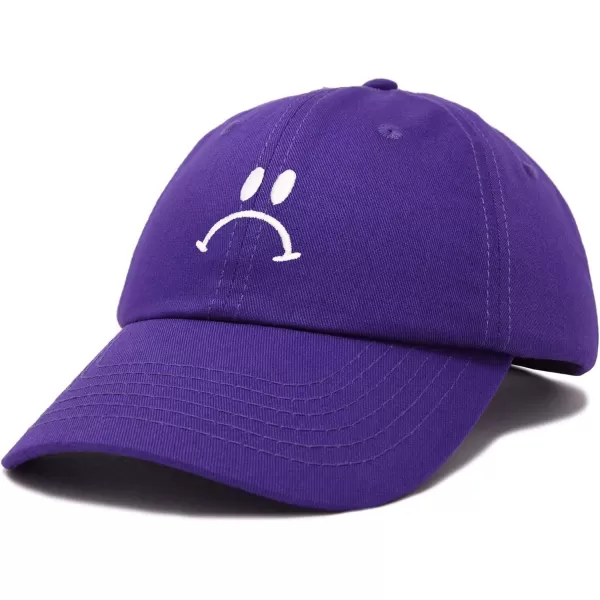 DALIX Sad Face Hat Mens Womens Sadface Frowning Baseball Cap