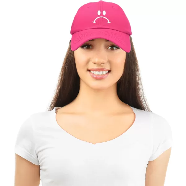 DALIX Sad Face Hat Mens Womens Sadface Frowning Baseball Cap