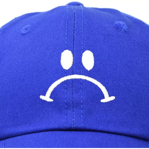 DALIX Sad Face Hat Mens Womens Sadface Frowning Baseball Cap