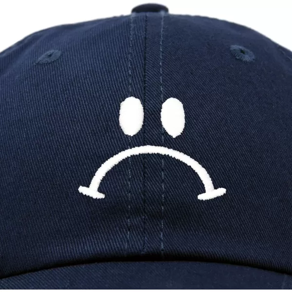 DALIX Sad Face Hat Mens Womens Sadface Frowning Baseball Cap