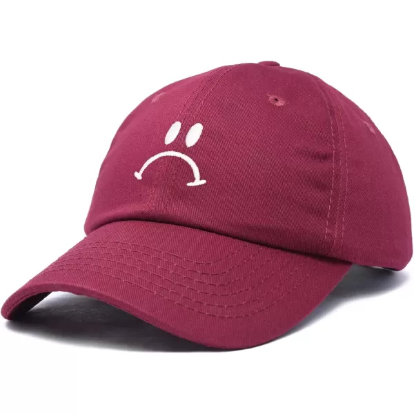 DALIX Sad Face Hat Mens Womens Sadface Frowning Baseball Cap