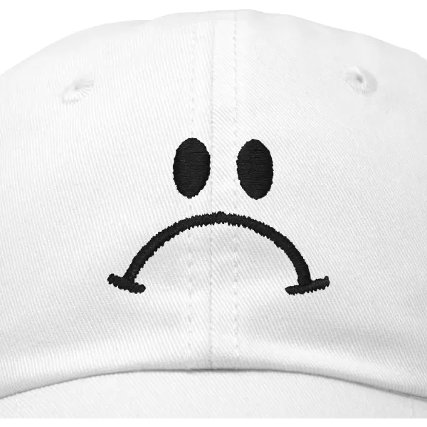 DALIX Sad Face Hat Mens Womens Sadface Frowning Baseball Cap