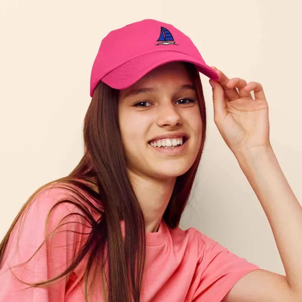 DALIX Sailboat Hat Embroidered Cotton Baseball Dad Cap Men
