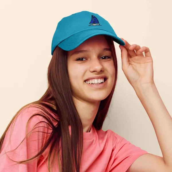 DALIX Sailboat Hat Embroidered Cotton Baseball Dad Cap Men