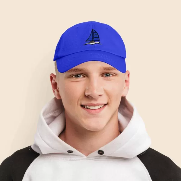 DALIX Sailboat Hat Embroidered Cotton Baseball Dad Cap Men