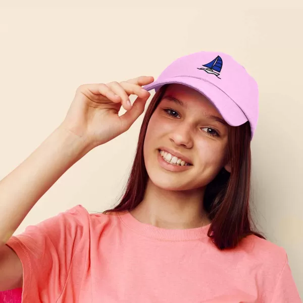 DALIX Sailboat Hat Embroidered Cotton Baseball Dad Cap Men