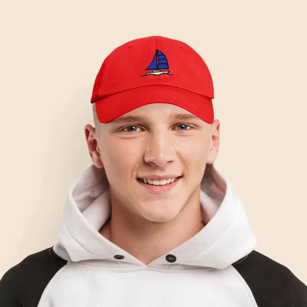 DALIX Sailboat Hat Embroidered Cotton Baseball Dad Cap Men
