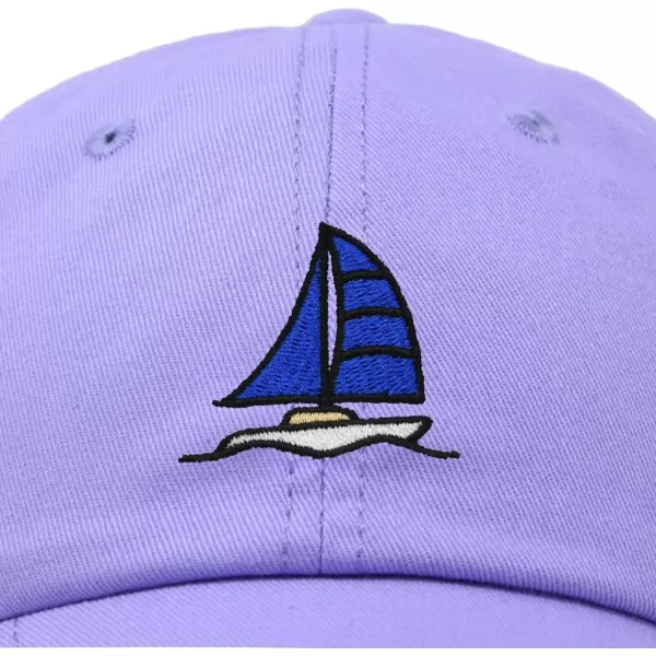 DALIX Sailboat Hat Embroidered Cotton Baseball Dad Cap Men