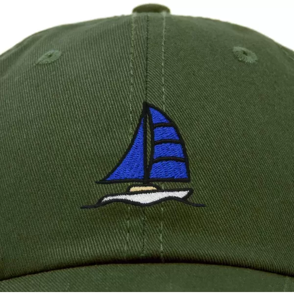 DALIX Sailboat Hat Embroidered Cotton Baseball Dad Cap Men