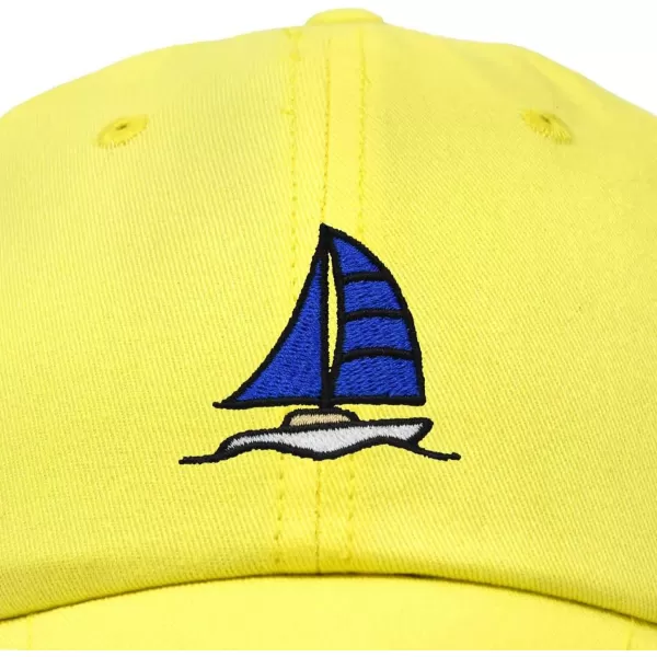 DALIX Sailboat Hat Embroidered Cotton Baseball Dad Cap Men