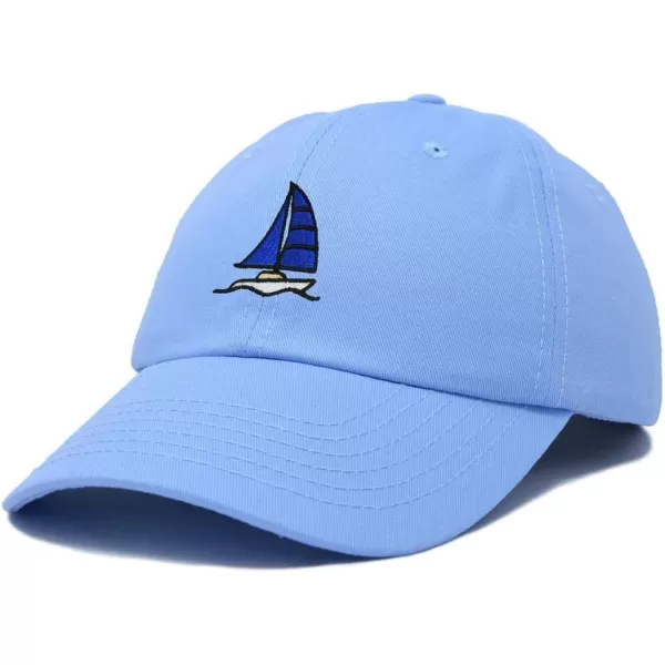 DALIX Sailboat Hat Embroidered Cotton Baseball Dad Cap Men