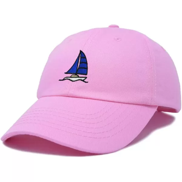DALIX Sailboat Hat Embroidered Cotton Baseball Dad Cap Men