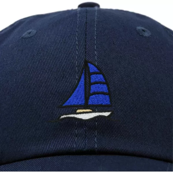DALIX Sailboat Hat Embroidered Cotton Baseball Dad Cap Men