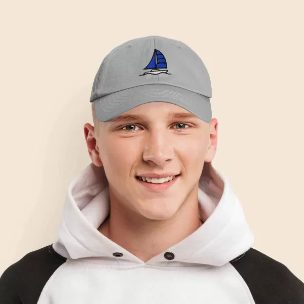 DALIX Sailboat Hat Embroidered Cotton Baseball Dad Cap Men