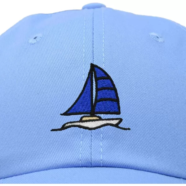 DALIX Sailboat Hat Embroidered Cotton Baseball Dad Cap Men