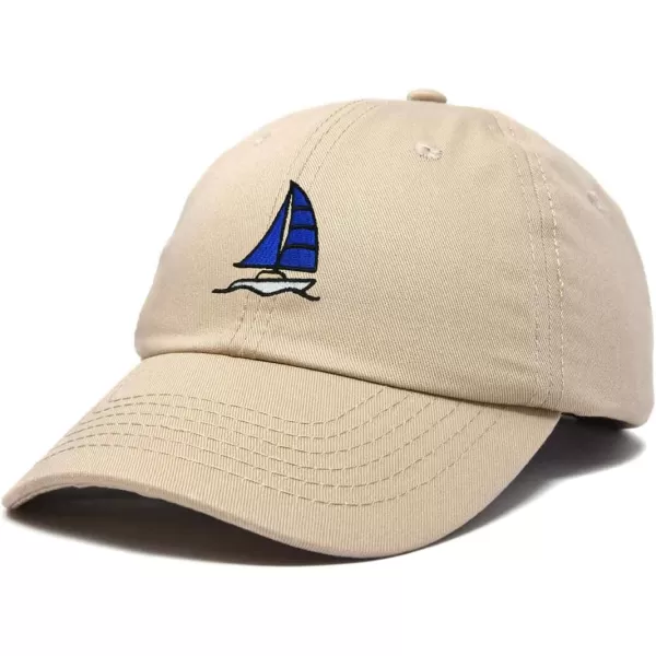 DALIX Sailboat Hat Embroidered Cotton Baseball Dad Cap Men