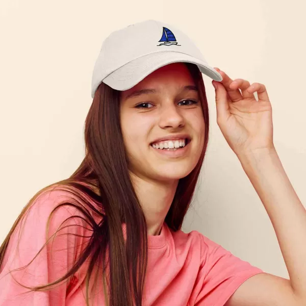 DALIX Sailboat Hat Embroidered Cotton Baseball Dad Cap Men