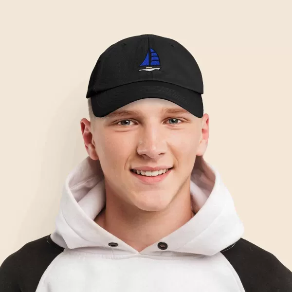 DALIX Sailboat Hat Embroidered Cotton Baseball Dad Cap Men