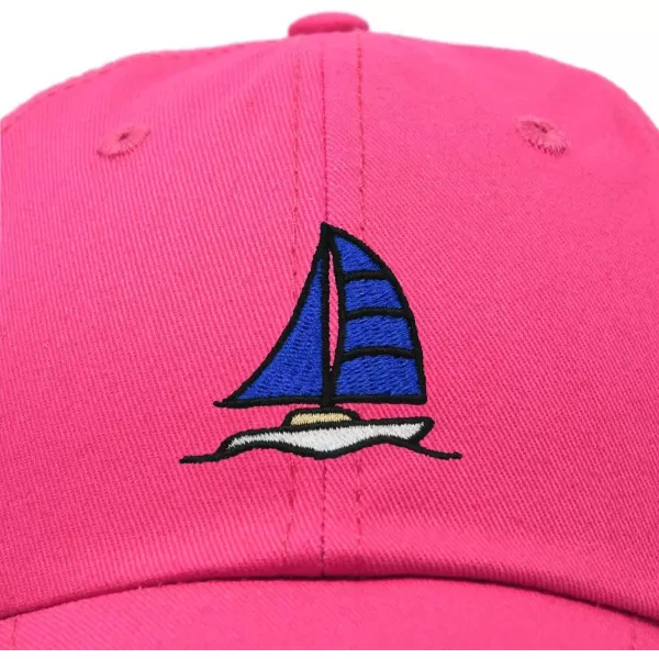 DALIX Sailboat Hat Embroidered Cotton Baseball Dad Cap Men