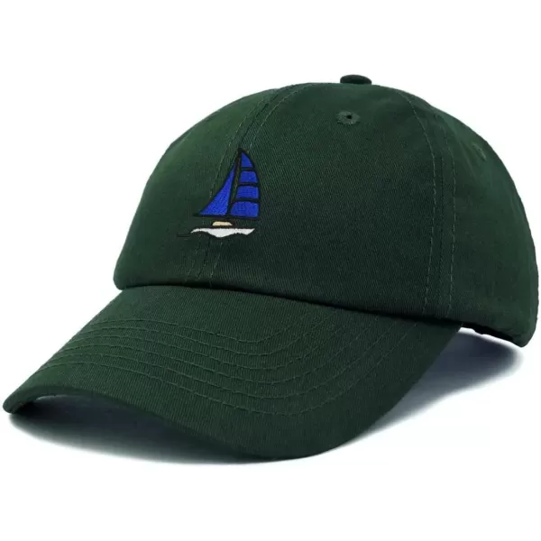 DALIX Sailboat Hat Embroidered Cotton Baseball Dad Cap Men